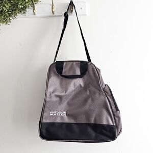 NEW Outdoor Master Ski Snowboard Boot Bag Gray Khaki Travel Gear Organizer